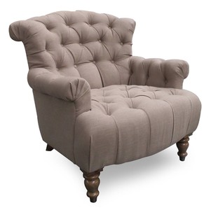 4251549305248 - Chesterfield Lounge Sessel Taupe 105 x 90 x H 96 cm - Luxus Wohnzimmer Sessel