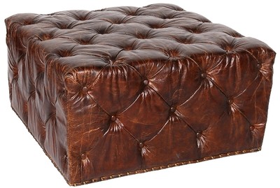 4251549305262 - Chesterfield Echtleder FuÃhocker Dunkelbraun 80 x 80 x H 42 cm - Luxus Qualität 4251549305262 - Chesterfield Echtleder FuÃhocker Dunkelbraun 80 x 80 x H 42 cm - Luxus Qualität