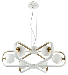 4251549305316 - Luxus HÃ¤ngeleuchte WeiÃ   Gold Ã 65 x H 20 cm - Luxus Kollektion