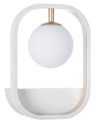 4251549306221 - Luxus Wandleuchte WeiÃ   Gold 178 x 11 x H 25 cm - Wohnzimmer Wandlampe