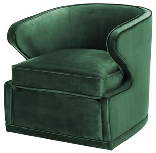 4251549306948 - Wohnzimmer Sessel   Drehsessel GrÃ¼n 75 x 80 x H 73 cm - Luxus WohnzimmermÃ¶bel