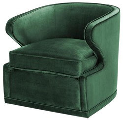 4251549306948 - Wohnzimmer Sessel   Drehsessel GrÃ¼n 75 x 80 x H 73 cm - Luxus WohnzimmermÃ¶bel