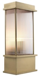 4251549307372 - Wandleuchte Messing 20 x 12 x H 43 cm - Luxus Hotel & Restaurant MÃ¶bel