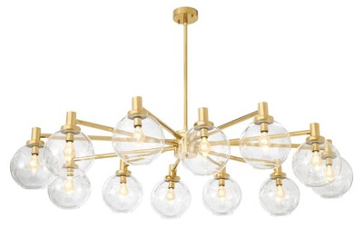 4251549307860 - Luxus Kronleuchter Gold 150 x 105 x H 37 cm - Limited Edition