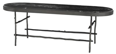 4251549308003 - Luxus Couchtisch Bronze   Schwarz 130 x 45 x H 455 cm - Luxus MÃ¶bel