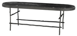 4251549308003 - Luxus Couchtisch Bronze   Schwarz 130 x 45 x H 455 cm - Luxus MÃ¶bel