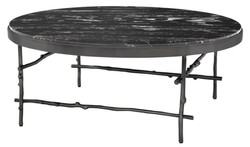 4251549308010 - Luxus Couchtisch Bronze   Schwarz Ã 100 x H 39 cm - Luxus MÃ¶bel