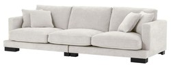 4251549308072 - Luxus Wohnzimmer Sofa Sandfarben   Schwarz 284 x 110 x H 85 cm - Luxus Kollektion