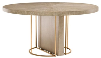 4251549308300 - Luxus Esstisch Braun   Messing Ã 150 x H 75 cm - Luxus QualitÃ¤t