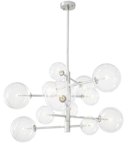 4251549308591 - Luxus Halogen Kronleuchter Silber Ã 90 x H 53 cm - Luxus QualitÃ¤t