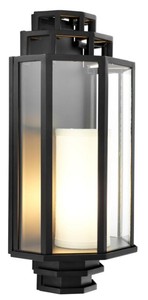 4251549308645 - Luxus Wandlampe Schwarz 24 x 15 x H 485 cm - Hotel & Restaurant Wandleuchte