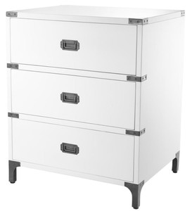 4251549309314 - Luxus Beistelltisch mit 3 Schubladen WeiÃ 71 x 405 x H 74 cm - WohnzimmermÃ¶bel