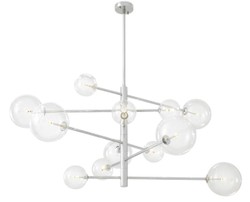 4251549309840 - Luxus Halogen Kronleuchter Silber Ã 130 x H 67 cm - Luxus QualitÃ¤t