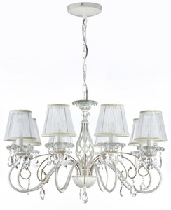 4251549310846 - Barock Kristall Kronleuchter WeiÃ   Gold Ã 78 x H 45 cm - Barock LÃ¼ster