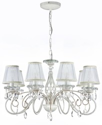 4251549310846 - Barock Kristall Kronleuchter WeiÃ   Gold Ã 78 x H 45 cm - Barock LÃ¼ster