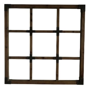 4251549311249 - Landhausstil Spiegel Dunkelbraun 120 x H 120 cm - Landhausstil Wandspiegel