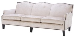 4251549311348 - Luxus Wohnzimmer Sofa Creme   Schwarz 220 x 98 x H 90 cm - Limited Edition