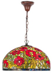 4251549311584 - Tiffany HÃ¤ngeleuchte Mehrfarbig Ã 50 x H 85 cm - Handgefertigte Tiffany HÃ¤ngelampe aus 1221 Teilen