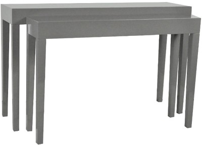 4251549311713 - Luxus Konsolen 2er Set Dunkelgrau - Handgefertigte LackmÃ¶bel