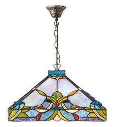 4251549311805 - Tiffany HÃ¤ngeleuchte   Pendelleuchte Bunt Ã 36 x H 82 cm - Handgefertigte Tiffany Lampe