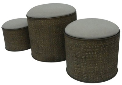 4251549312949 - Landhausstil Sitzblock 3er Set Dunkelbraun Beige - Handgefertigte Sitzblöcke mit Stauraum und gepolsterten Sitzflächen 4251549312949 - Landhausstil Sitzblock 3er Set Dunkelbraun Beige - Handgefertigte Sitzblöcke mit Stauraum und gepolsterten Sitzflächen
