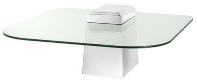 4251549313328 - Luxus Couchtisch   Wohnzimmertisch Silber 105 x 105 x H 44 cm - Luxus WohnzimmermÃ¶bel