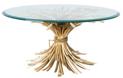 4251549313359 - Luxus Couchtisch   Wohnzimmertisch Antik Gold Ã 90 x H 43 cm - DesignermÃ¶bel