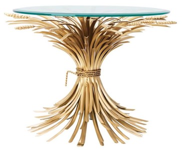 4251549313366 - Luxus Beistelltisch Antik Gold Ã 80 x H 55 cm - DesignermÃ¶bel