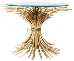 4251549313366 - Luxus Beistelltisch Antik Gold Ã 80 x H 55 cm - DesignermÃ¶bel