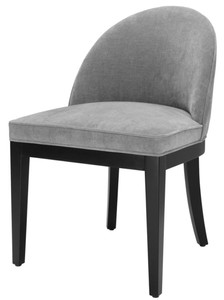 4251549313403 - Luxus Esszimmerstuhl Grau   Schwarz 55 x 61 x H 84 cm - Luxus MÃ¶bel