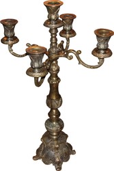 4251549314769 - Luxus Kerzenständer Antik Messing Vintage Look H 92 cm B 56 cm - Kerzenhalter 4251549314769 - Luxus Kerzenständer Antik Messing Vintage Look H 92 cm B 56 cm - Kerzenhalter