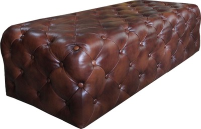 4251549314882 - Luxus Chesterfield Echtleder Fußhocker Dunkelbraun 140 x 60 x H 42 cm - Luxus Möbel 4251549314882 - Luxus Chesterfield Echtleder Fußhocker Dunkelbraun 140 x 60 x H 42 cm - Luxus Möbel