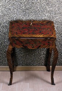 4251287761412 - Barock SekretÃ¤r Mahagony Braun Boulle Intarsien B 74 x H 91 x T 38 cm-  SekretÃ¤r Antik Stil