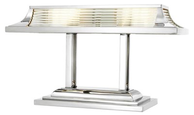 4251549315391 - Luxus Schreibtischleuchte   Tischleuchte Silber 69 x 29 x H 40 cm - Luxus BÃ¼romÃ¶bel