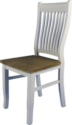 4251549315988 - Landhausstil Esszimmerstuhl WeiÃ   Naturfarben 44 x 51 x H 93 cm - EsszimmermÃ¶bel im Landhausstil