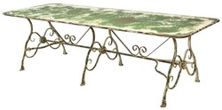 4251549316299 - Jugendstil Gartentisch Antik GrÃ¼n 250 x 90 x H 75 cm - GartenmÃ¶bel im Jugendstil BW F!!!
