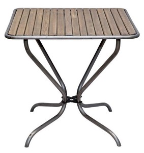 4251549317364 - Nostalgie Gartentisch Braun 80 x 80 x H 75 cm - Jugendstil GartenmÃ¶bel