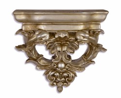 4251549320388 - Barock Wandkonsole Antik Silber 29 x 268 x H136 - Hotel Möbel 4251549320388 - Barock Wandkonsole Antik Silber 29 x 268 x H136 - Hotel Möbel