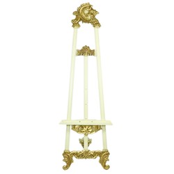 4251549320746 - Barock Schild Ständer in Creme Gold - Hotel Cafe Restaurant Ladeneinrichtung Shop Einrichtung 4251549320746 - Barock Schild Ständer in Creme Gold - Hotel Cafe Restaurant Ladeneinrichtung Shop Einrichtung