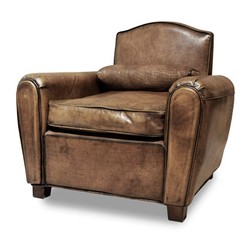 4251549320838 - Luxus Buffalo Echtleder Sessel Hellbraun - Lounge Sessel - Vintage