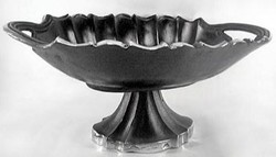 4251549321200 - Barock SchÃ¼ssel Aluminium Schwarz   Silber 49 x H 23 cm - Antik Stil