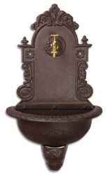 4251549321583 - Jugendstil Wandbrunnen Braun 442 x 241 x H 762 cm - GartenmÃ¶bel & Deko