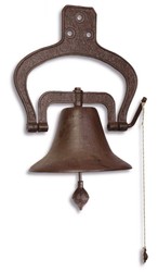 4251549321651 - Gusseisen Schiffsglocke Braun 463 x 353 x H 575 cm - Garten Deko