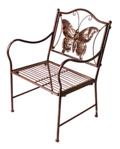 4251549321729 - Jugendstil Kinder Gartenstuhl Braun 43 x 39 x H 67 cm - GartenmÃ¶bel