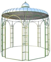 4251549321743 - Gartenpavillon Ã 325 x H 350 cm - verschiedene Farben - Pavillon aus Schmiedeeisen mit verzinktem Blechdach
