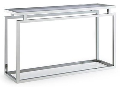 4251549322252 - Konsole Silber   Schwarz 150 x 40 x H 78 cm - Luxus Wohnzimmer Konsolentisch