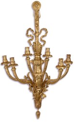 4251549322436 - Barock Wandkerzenhalter Gold 48 x 21 x H 68 cm - Edel & Prunkvoll