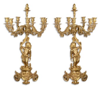 4251549322566 - Barock KerzenstÃ¤nder Set Gold 46 x 46 x H 83 cm - Edel & Prunkvoll