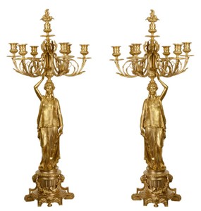 4251549322597 - Barock KerzenstÃ¤nder Set Gold 375 x 325 x H 86 cm - Edel & Prunkvoll