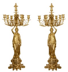 4251549322597 - Barock KerzenstÃ¤nder Set Gold 375 x 325 x H 86 cm - Edel & Prunkvoll